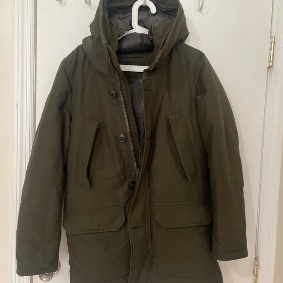 UNIQLO Men’s Ultra Warm Hybrid Down Coat Jacket | XXS / 2XS | Olive - Picture 5 of 14